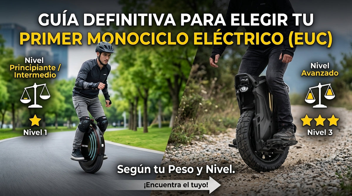 Guía definitiva para elegir tu primer monociclo eléctrico (EUC) según tu peso y nivel
