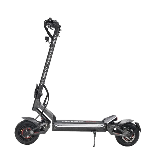 TEVERUN FIGHTER MINI PRO v4 Carbon 60V 31.8Ah Samsung with Bosch motor 2x1000W+fast charger +GPS +NFC green and red badges +carbon +self sealing tyre + TFT 4 inch, full hydraulic Disc brake, KKE adjustable hydraulic suspension - E-NextRiders Sport Pro Gear
