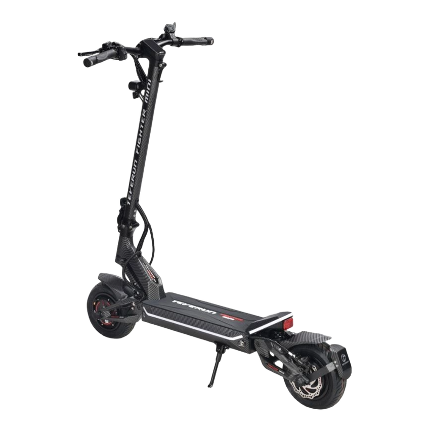 TEVERUN FIGHTER MINI PRO v4 Carbon 60V 31.8Ah Samsung with Bosch motor 2x1000W+fast charger +GPS +NFC green and red badges +carbon +self sealing tyre + TFT 4 inch, full hydraulic Disc brake, KKE adjustable hydraulic suspension - E-NextRiders Sport Pro Gear