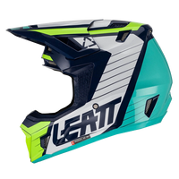 Leatt Moto 7.5 Helmet with Goggles Blue