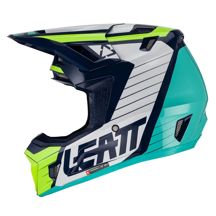 Leatt Moto 7.5 Helmet with Goggles Blue