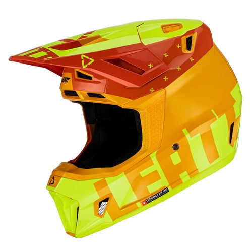 Leatt Moto 7.5 Helmet with Goggles Yellow