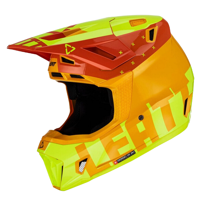 Leatt Moto 7.5 Helmet with Goggles Yellow