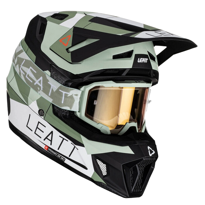 Casco con Gafas Leatt Moto 7.5 Verde