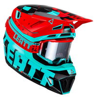 Casco con Gafas Leatt Moto 7.5 Azul Claro