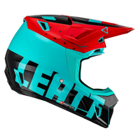 Casco con Gafas Leatt Moto 7.5 Azul Claro