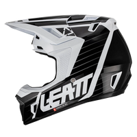 Casco con Gafas Leatt Moto 7.5 Negro / Blanco