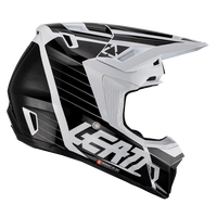 Casco con Gafas Leatt Moto 7.5 Negro / Blanco
