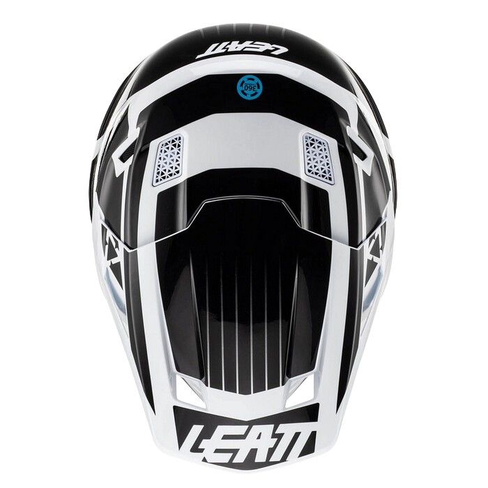 Casco con Gafas Leatt Moto 7.5 Negro / Blanco
